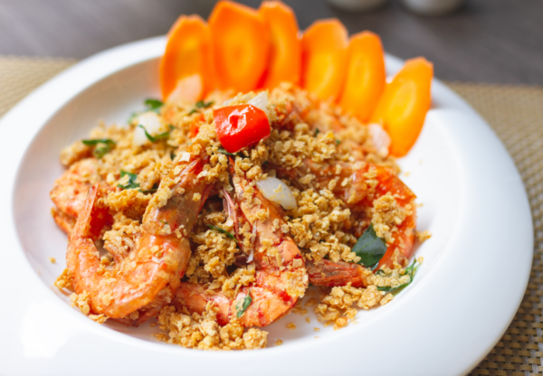 Prawns in Cereal Oats